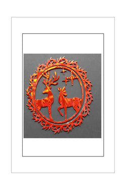Ephemera - Chipboard - Reindeer Wreath