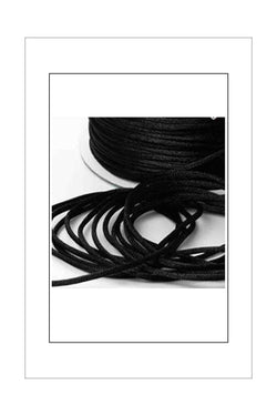 Cord, Satin, Rat Tail, China Knot - Black