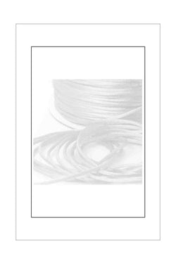 Cord, Satin, Rat Tail, China Knot - White