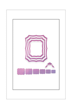 Dies - Couture Creations - Nesting - Fancy Rectangle (Label)