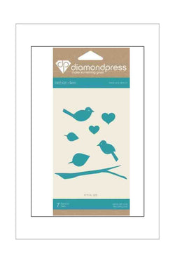 Dies - Diamond Press Die Set - Birds and Branch