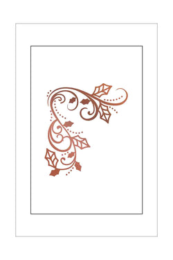 Hotfoil Stamps - Couture Creations - Holly Corner