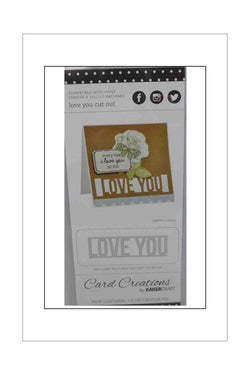 Dies - Kaisercraft - Peek-a-Boo - Love You