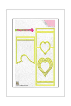 Dies - Nellie's Choice - Magic Shutter Card - Heart