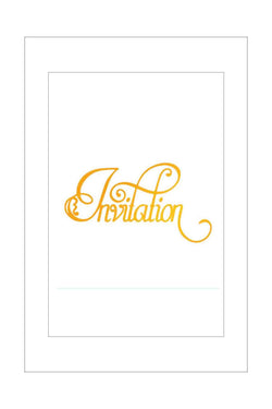 Hotfoil Stamps - Couture Creations - Invitation (word)