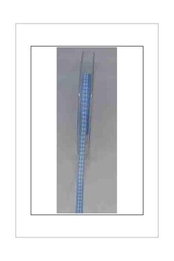 Patterned Ribbon - Gingham - Blue & White - 5mm - A Paper Experience