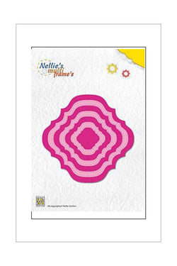 Dies - Nellie's Choice - Nesting Frames - Dotted Ornamental Frames