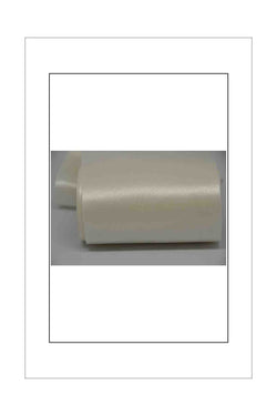 Satin Ribbon, Single Sided, Wide - Cream