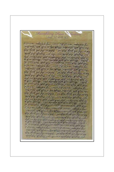Scribe Paper Script Stamps - Ultimate Crafts - Script - A Paper Experience