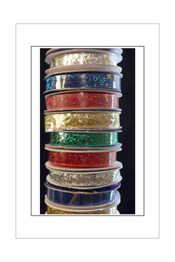 Glitter Ribbon, Metallic Thread - Click here to choose colour - A Paper Experience