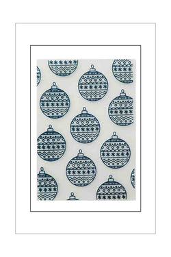 Embossing Folder - Poppy Crafts - Christmas Baubles