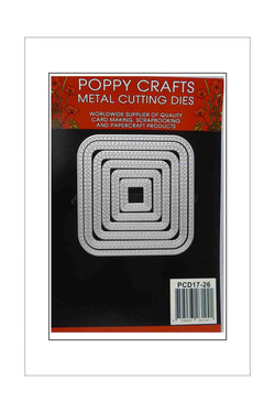 Dies - Poppy Crafts - Nesting - Rounded Stitched Squares