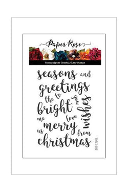 Stamps - Paper Rose - Christmas - Sentiments 1