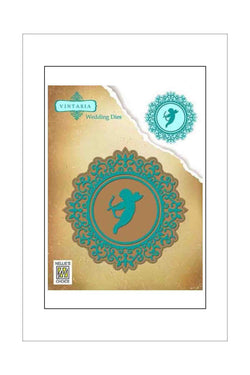 Dies - Nellie's Vintasia - Cupid - Winged Angel Frame