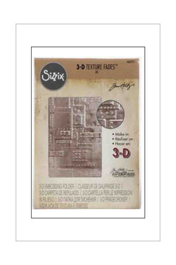 Embossing Folder - Sizzix - Tim Holtz 3D - Foundry