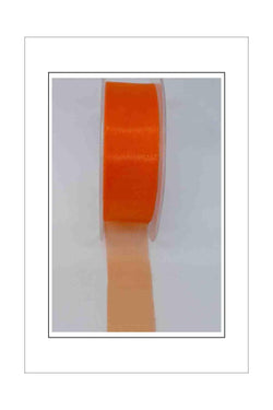 Organza Ribbon - Cut Edge - Orange - A Paper Experience