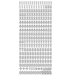 Adhesives - Stickers - Numbers - Small - Gold and Silver - A Paper Experience