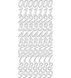 Adhesives - Stickers - Numbers - Large - Gold and Silver - A Paper Experience