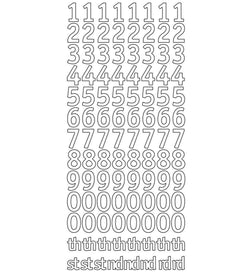Adhesives - Stickers - Numbers - Medium - Gold and Silver - A Paper Experience