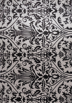 A4 - Patterned - Metallic Regal - White Gold & Black - A Paper Experience