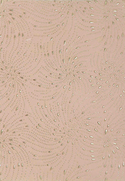 A4 - Patterned - Chiffon Precious Metals (Embossed) Fireworks / Starburst - Apricot - A Paper Experience