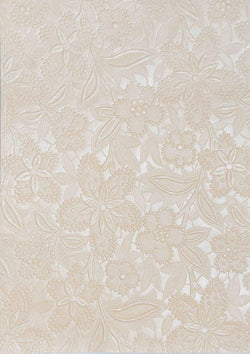 A4 - Metallic, Embossed Flowers - Bloom - Click here to choose colour - A Paper Experience