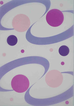 A4 - Translucent / Vellum - Patterned - Retro Swirls/Spots (Celestial)