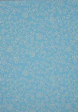A4 - Patterned - Chiffon Glittered Snowbell - Pastel Blue / White - A Paper Experience