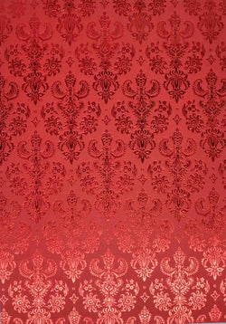 A4 - Patterned - Metallic Foil - Crest - Red Matt / Red Foil - A Paper Experience