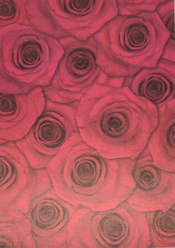 A4 - Patterned - Metallic Roses - Red and Black - A Paper Experience