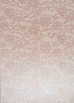 A4 - Patterned - Metallic French Lace - Antique Gold on White - A Paper Experience