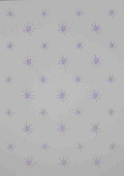A4 - Patterned - Splats - Lavender on White - A Paper Experience