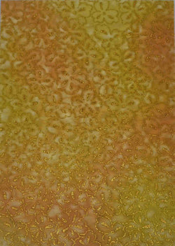 A4 - Patterned - Chiffon Glittered Azalea - Gold / Amber - A Paper Experience
