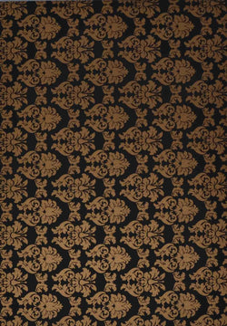 A4 - Patterned - Metallic Enchantment - Gold on Velvety Black - A Paper Experience