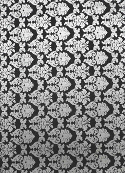 A4 - Patterned - Metallic Enchantment - Silver on Velvety Black - A Paper Experience