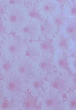 A4 - Patterned Paper, Double Sided - Gerbera - Pink / White - A Paper Experience