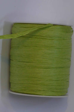 Raffia (Paper) Ribbon - 4mm - Avocado Green