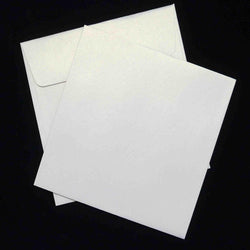120 x 120 - Metallic Card & Envelope - Packs - White Gold - A Paper Experience
