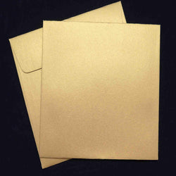 120 x 120 - Metallic Card & Envelopes - Packs - Antique Gold - A Paper Experience