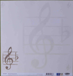 12 x 12 - Patterned - Musical Expression - A Paper Experience