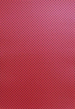 A4 - Patterned - Metallic Dots - Black on Red - A Paper Experience