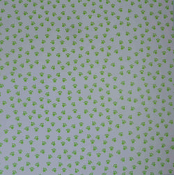 12 x 12 - Patterned - Animals - Paws (White/Lime Green ) - A Paper Experience