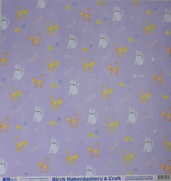 12 x 12 - Patterned - Animals - Cats & Paws - A Paper Experience