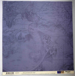 12 x 12 - Patterned - Australia - Land Down Under Faded (Maps) - A Paper Experience