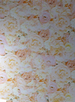 A4 - Patterned - Roses - Cream/Pink - A Paper Experience