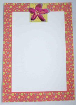 A4 - Letterhead - Foiled Flower Dot - A Paper Experience