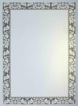 A4 - Letterhead - Metallic Damask - A Paper Experience