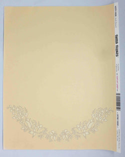 A4 - Letterhead - Cream Stencil (21.4cm x 28cm) - A Paper Experience