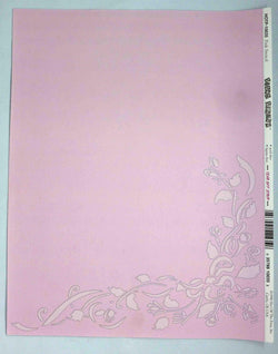 A4 - Letterhead - Pink Stencil (21.4cm x 28cm) - A Paper Experience