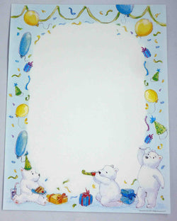 A4 - Letterhead - Polar Bear Party - A Paper Experience